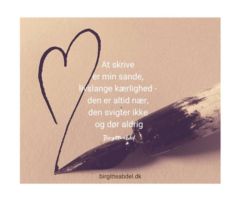 CITAT.BIRGITTE ABDEL.OM AT SKRIVE selvværd