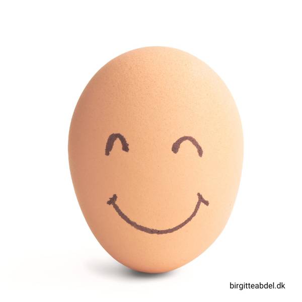 Smilende æg, symbol på skrøbelighed ok