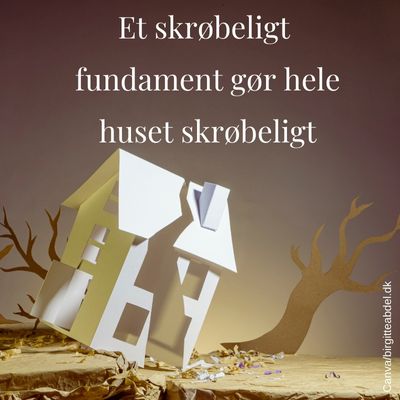 ET SKROeBELIGT FUNDAMENT 1 selvværd