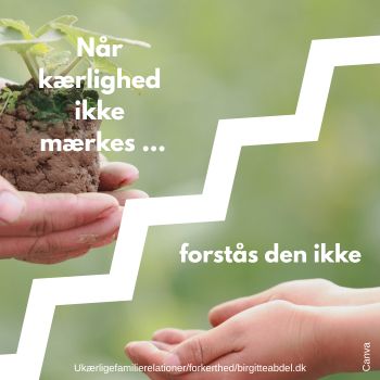 JEG HAR ALDRIG ELSKET MIN MOR NAaR KAeRLIGHED IKKE MAeRKESER VAR ALDRIG ELSKET MIN MOR